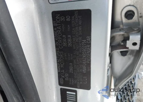 2011 Kia Forte Ex z USA, uszkodzony, nr VIN KNAFU4A2XB5902714